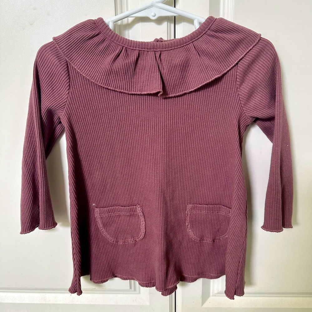 Modern Moments - Adorable Girl's Dress with Ruffle Neck/Pockets! Never worn!